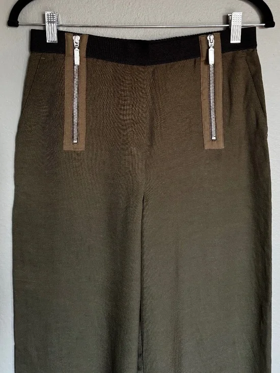 LAMB dark green wide leg pants - Picture 3 of 6